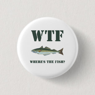 Where's the fish 3 cm round badge