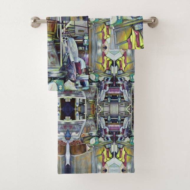 Where's the Fish Head Curry, Singapore? Bath Towel Set (Insitu)