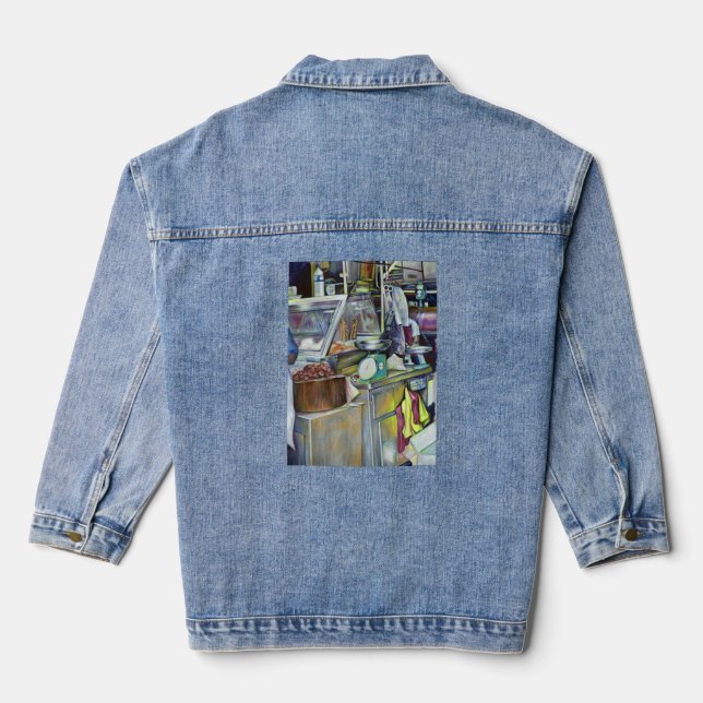 Where's the Fish Head Curry? Singapore Denim Jacket (Back)