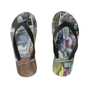 Where's The Fish Head Curry? Singapore Kid's Flip Flops