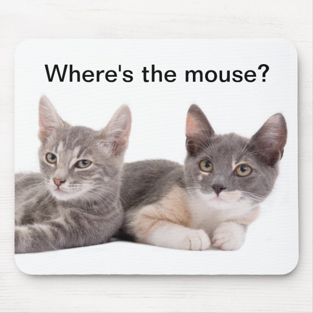 Where's the mouse? Cute Mousepad (Front)
