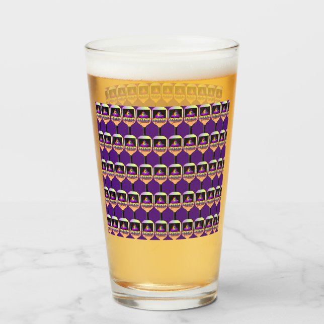 Where's The Pickleball Personalise  Glass (Back Filled)