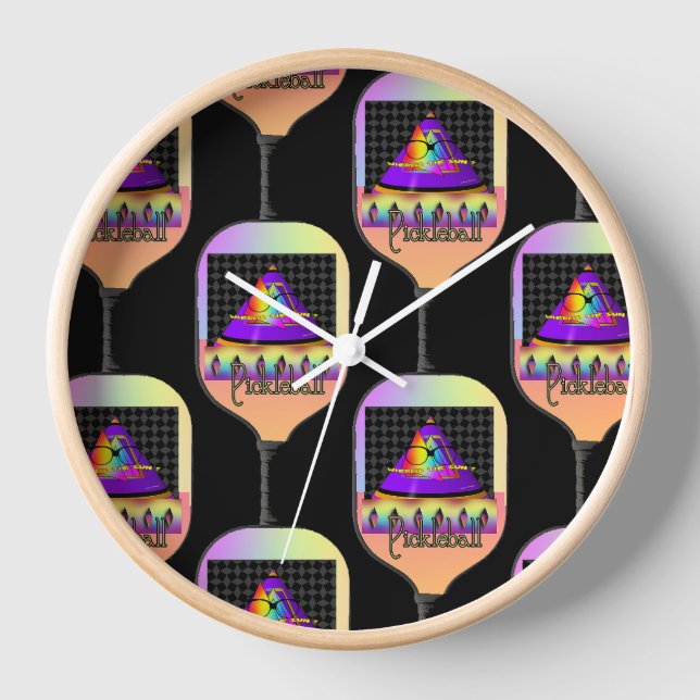 Where's The Sun Black  Clock (Front)