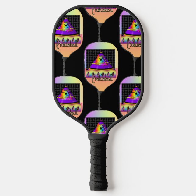 Where's The Sun Black  Pickleball Paddle (Front)