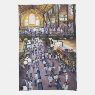 Where's the Water Closet? Budapest Tea Towel