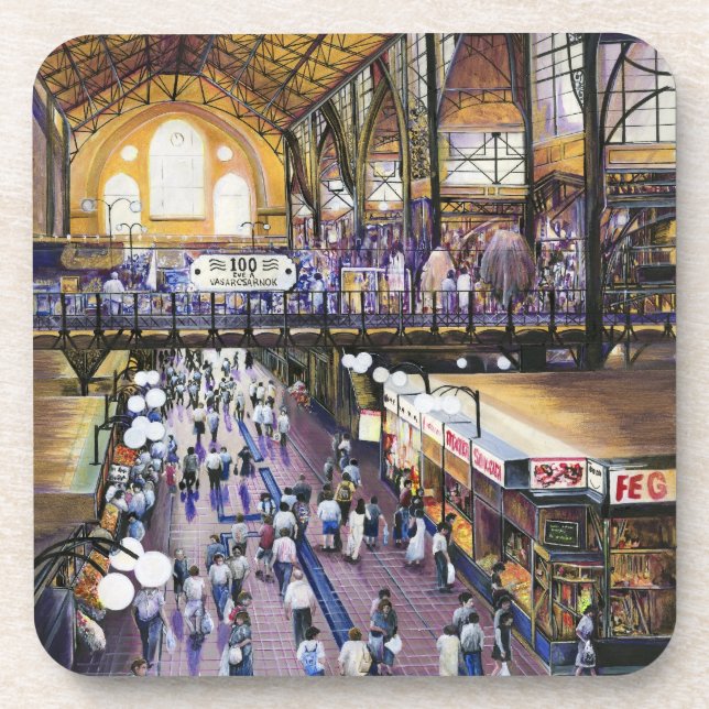 Where's the Women's Water Closet? Budapest Coaster (Front)