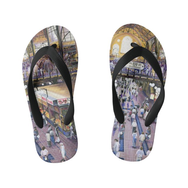 Where's the Women's Water Closet? Budapest Kid's Flip Flops (Footbed)