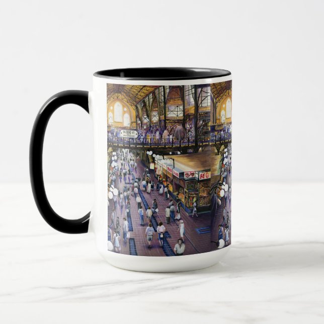 Where's the Women's Water Closet? Budapest Mug (Left)