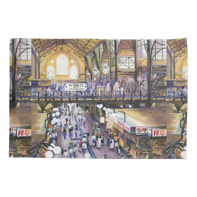 Where's the Women's Water Closet? Budapest Pillowcase (Back)