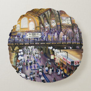 Where's the Women's Water Closet? Budapest Round Cushion