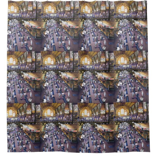 Where's the Women's Water Closet? Budapest Shower Curtain (Front)