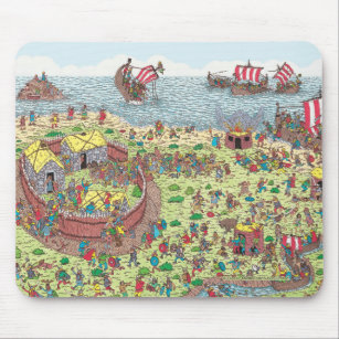 Where's Waldo   On Tour with the Vikings Mouse Mat