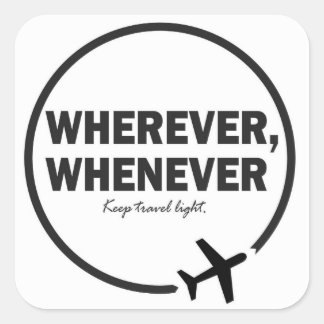 Wherever, Whenever Stickers (Sheet of 6)