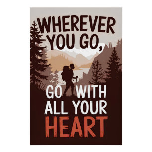 Wherever you go, go with all your heart poster