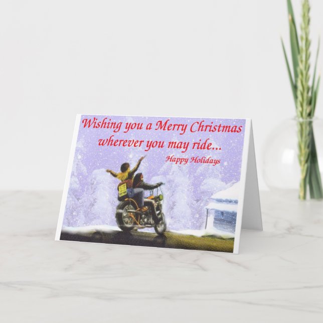 Wherever you may ride holiday card (Front)
