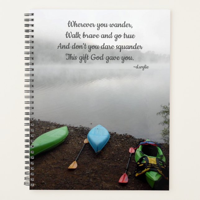 Wherever You Wander - Inspirational Planner (Front)
