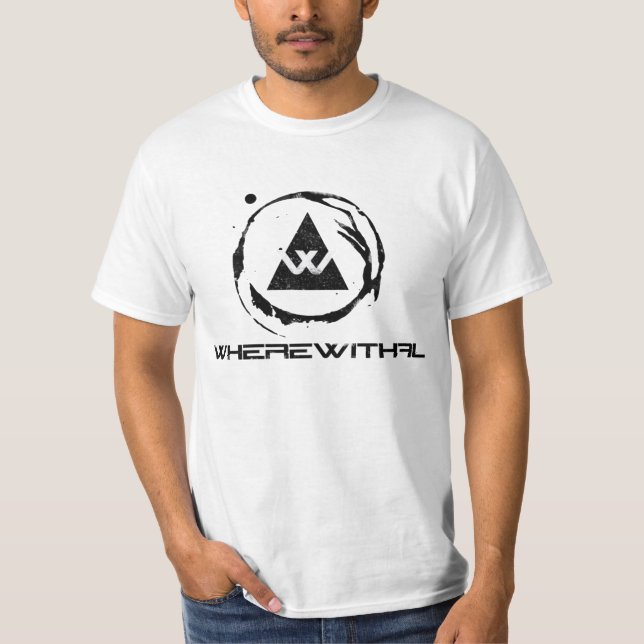 Wherewithal Triangle Logo/Band Name T-Shirt (Front)