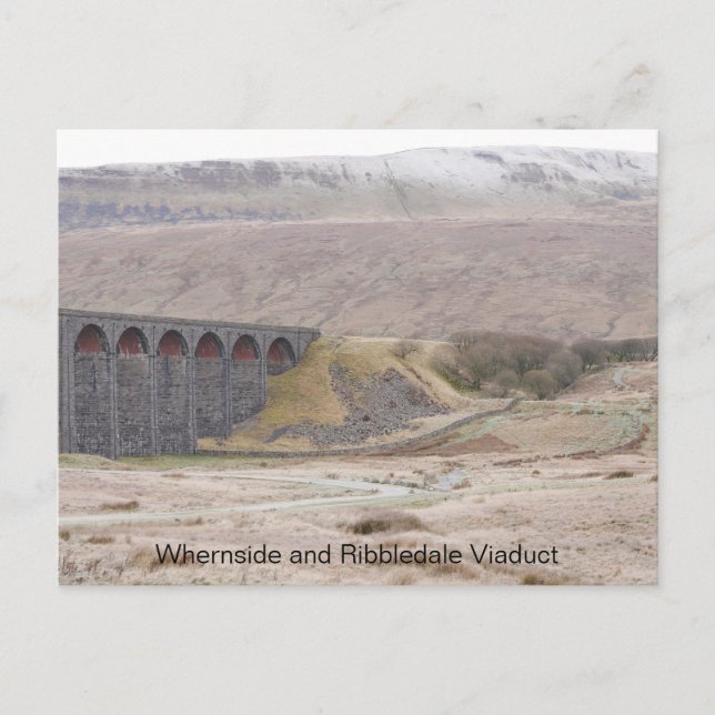 Whernside and Ribblehead Viaduct Postcard (Front)