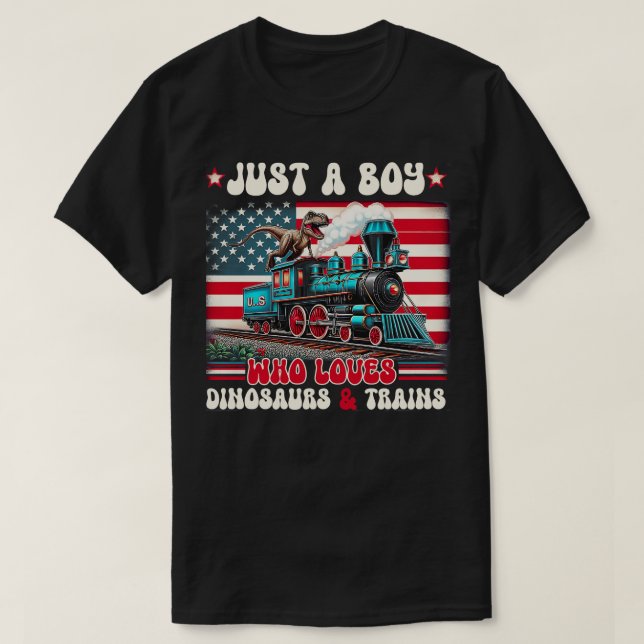 Whether youre a dinosaur lover its for your train  T-Shirt (Design Front)