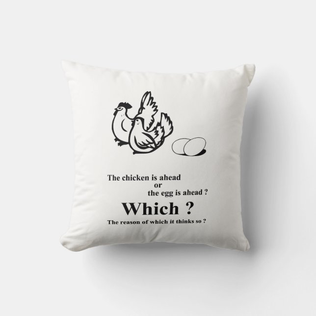 Which came first ? cushion (Front)