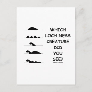 Which Loch Ness Creature Did You See? Postcard