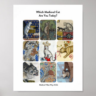Which Mediaeval Cat Are You Today? - Hilariously A Poster