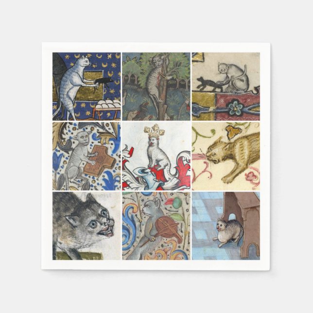 Which Mediaeval Cat Are You Today? Napkin (Front)