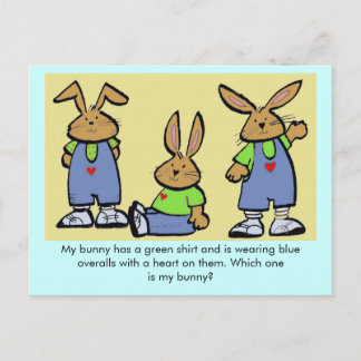 Which One is My Bunny? Postcard