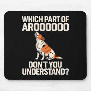 Which Part Of Aroooooo Dog Lover Beagle Dog Owners Mouse Mat