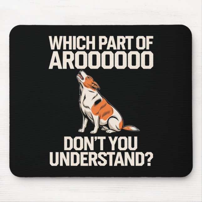 Which Part Of Aroooooo Dog Lover Beagle Dog Owners Mouse Mat (Front)