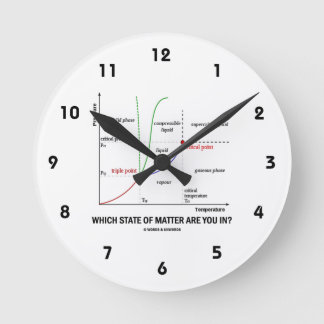 Which State Of Matter Are You In? (Chemistry) Round Clock