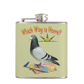 Which Way is Home? Fun Pigeon Flask