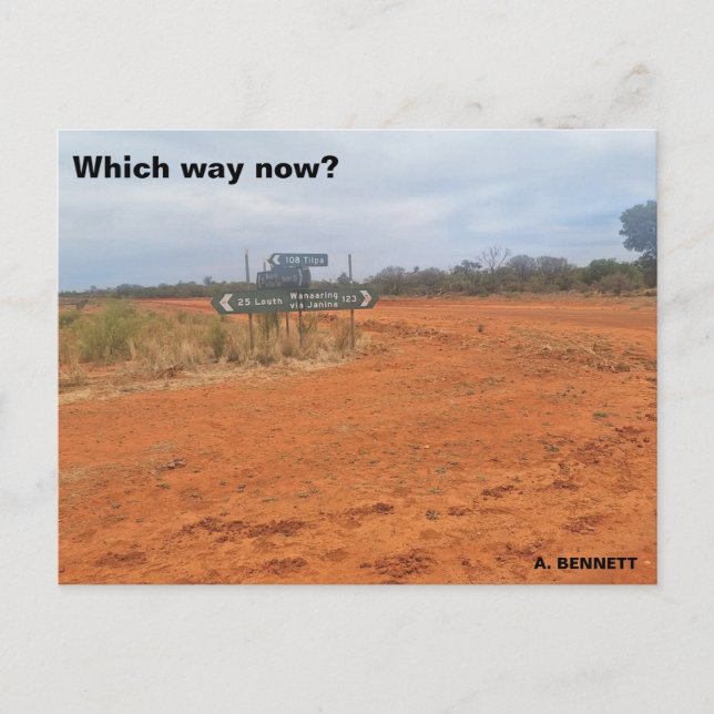 Which way now? postcard (Front)