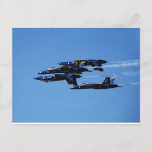 Which Way to Up? Blue Angels Customisable Postcard