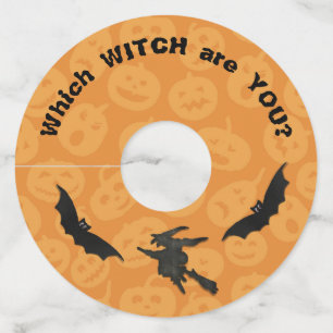 Which Witch Halloween Wine Glass Tag