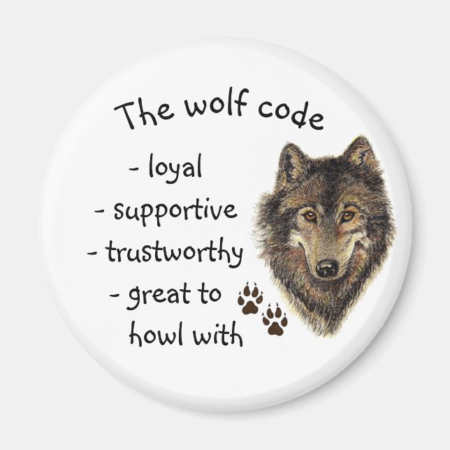 Which Wolf will you Feed? Motivational Quote Magnet (Front)