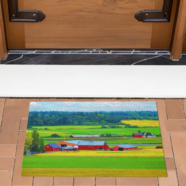 Whidbey Island Red Barn Doormat (Creator Uploaded)