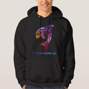 Whidbey Island Washington Native American Orca Kil Hoodie