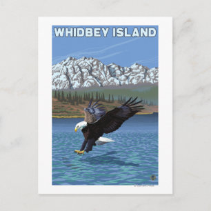 Whidbey Island, WashingtonEagle Fishing Postcard