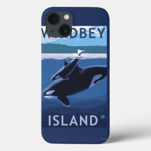 Whidbey Island, WashingtonOrca and Calf iPhone 13 Case
