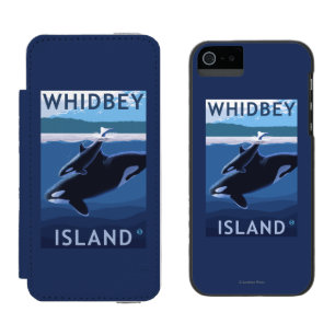 Whidbey Island, WashingtonOrca and Calf Incipio Watson™ iPhone 5 Wallet Case