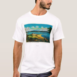 Whidby Island and Mt. Baker from Port Townsend T-Shirt