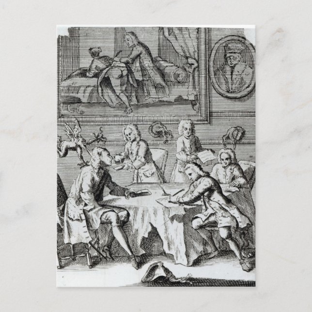 Whig Satire on Negotiations Postcard (Front)