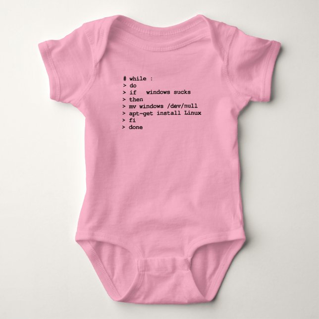 while : do (apparel) baby bodysuit (Front)