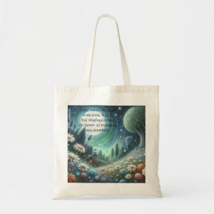 Whimical Night & Quote	 Tote Bag