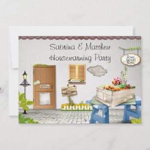 Whimiscal Garden Housewarming Party Invitation
