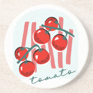 Whimiscal Italy Tomatoes Pattern Coaster