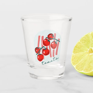 Whimiscal Italy Tomatoes Pattern Shot Glass