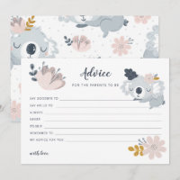 Whimiscal Koala flowers Advice for parents to be