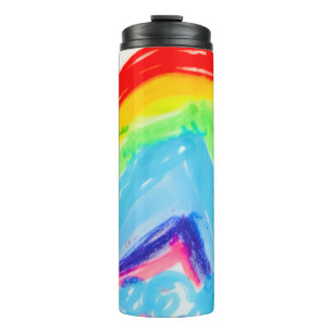 Whimisial Rainbow Kids Drawing water bottle